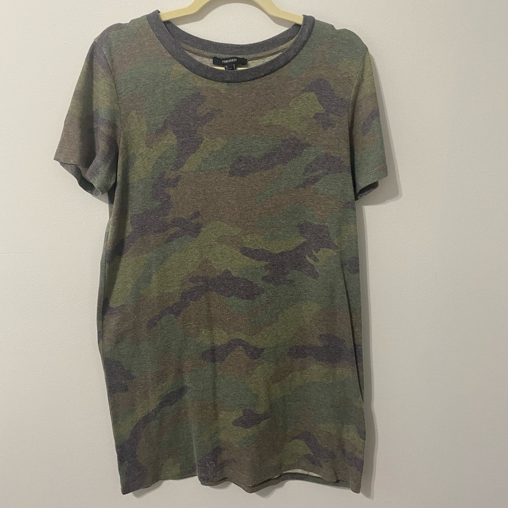 Forever 21 camo TShirt Dress
